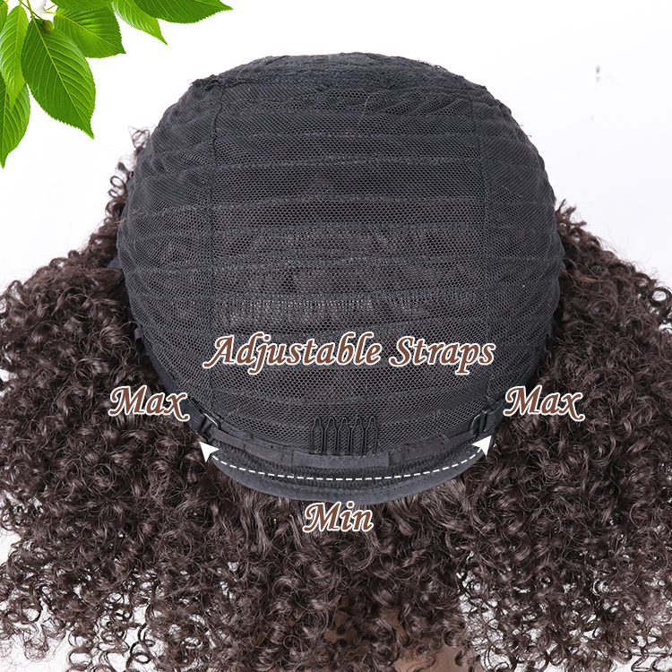 wholesale prices 14" afro wig high quality black natural fiber short pixie curly synthetic afro kinky synthetic wig