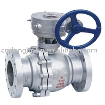 Ball Valve with worm gear actuator