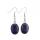 Natural Stone Oval Shape Dangle Earring Gemstone Crystal Hook Earrings Amethyst Quartz Hoop Charm Earring for Women Girl