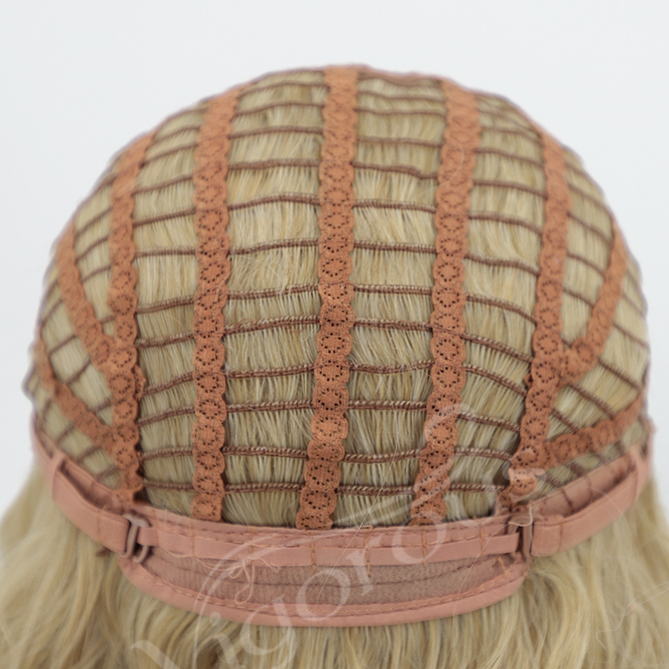 Wholesale Good Quality High Temperature Fiber Supplies Blonde Bob Cut Short Synthetic Afro Kinky Wig