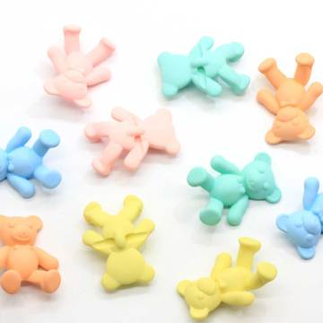 38mm Cute Cabochons 3D Resina opaca Orso Figurine Collana Charms Fai da te Scrapbooking Abbellimento Decorazione Craft