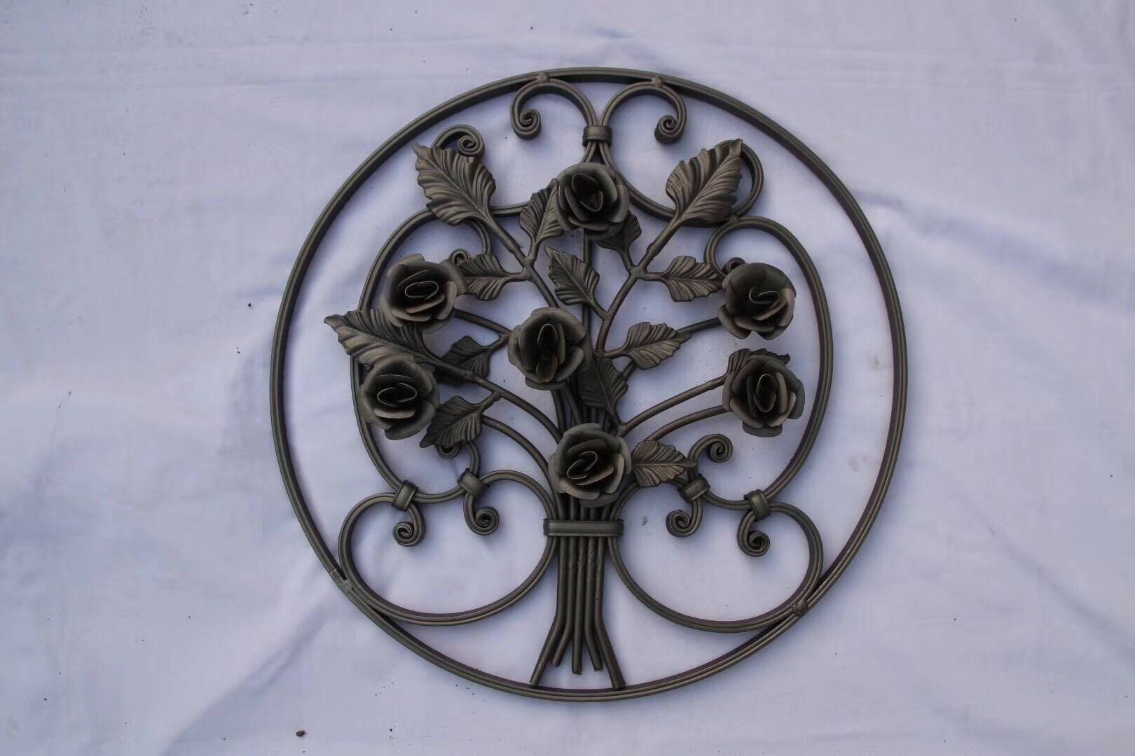 Forged Iron Decoration Ornaments Groupware Component Panels for wrought iron fence or gate