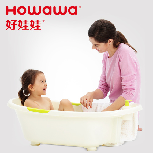 Vasca da bagno per bambini con prodotto per neonati con termometro