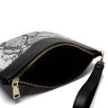 Fashion trendy women's snakeskin Retro zipper Clutch bag