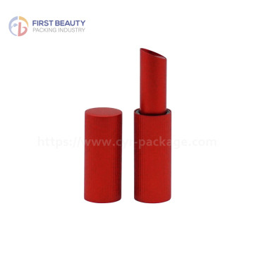 Red Aluminum Lipstick Container Empty