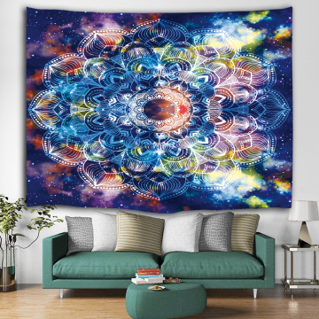 Bohemian Tapestry Wall Hanging Mandala Boho Hippie Indian Colorful Wall Tapestry Psychedelic for Livingroom Bedroom Dorm Home De