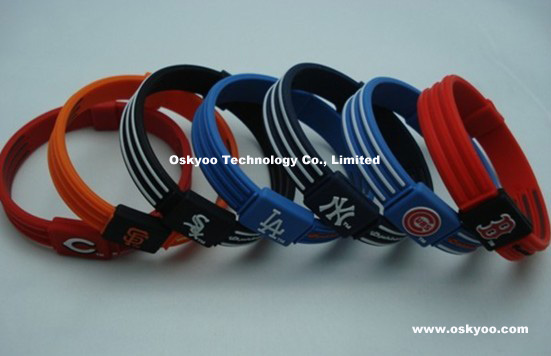 Power Ion Balance Silicone Sport Wristband Bracelets (P5500)