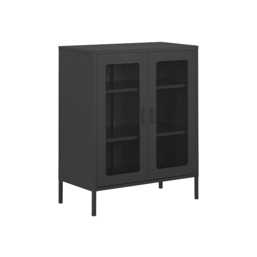 Black Metal Locking Storage File Cabinets