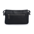 Pebbled Leather Women Leisure Black Crossbody Daily Bags