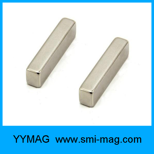 Square cross section bar neodymium permanent nickel magnet