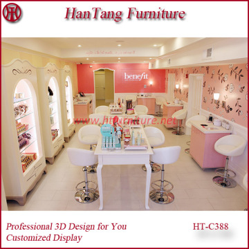 Fashion and modern cusmetic shop showcase display design
