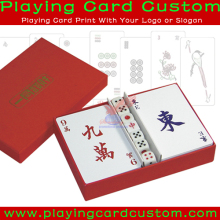 Custom Plastic Playing Cards Packed with Cardboard Box