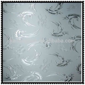 clear acid etched glass