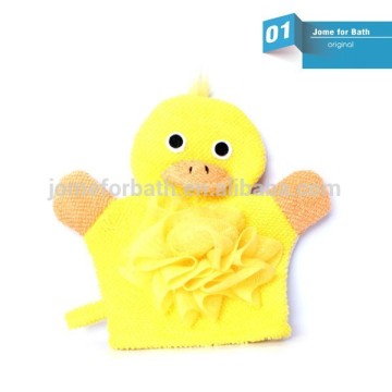 Cartoon kids bathroom Bath Gloves/ Animal Bath Mitt/