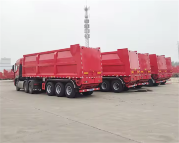 Automatic Belt Discharge Crawler Dump Trailer