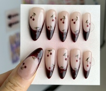 High-Quality OEM Luxury Handmade 3D Red Nails Art Designs