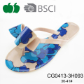 Последние дизайнерские платья Lady Flat Beach Pvc Flip Flops