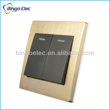 new design brushed golden sensor day night light switch