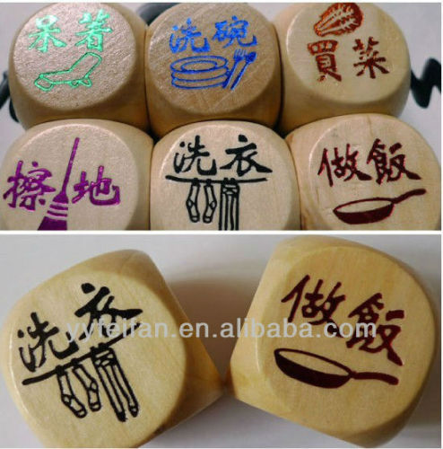 wooden dice dice with good quality special dice