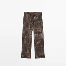 Women's vintage effect style trumpet pants