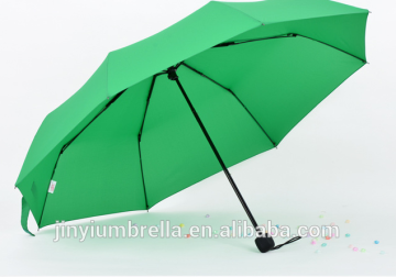 3 folding umbrella orange green