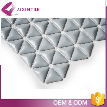China Mosaic White Color Triangle Glass Tile Mosaic Painting