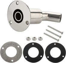 Stainless Steel 316 Thru Hull Exhaust Skin for Diesel Parking Heaters - Marine Hardware Little Dolphin