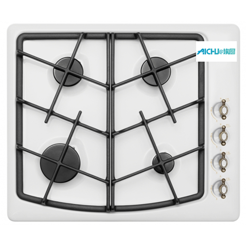 Panel cooking black with a retro pattern Hob