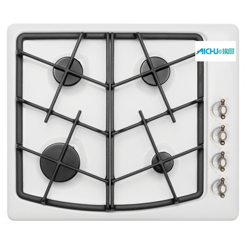 Panel masak hitam dengan corak retro Hob