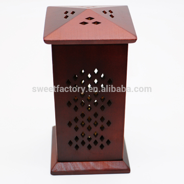 Hot sale wooden incense tower burner