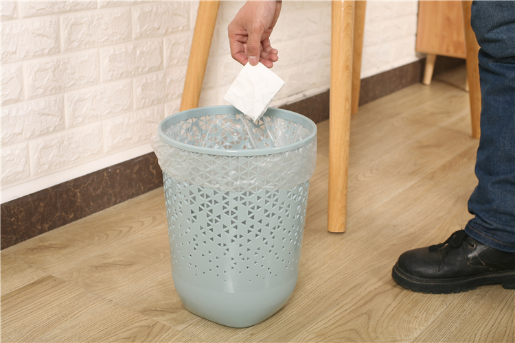 Household Flame Retardant No Lid Garbage Can Living Room Kitchen Toilet Office Trash Can