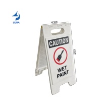 Custom White Plastic Wet Floor & Wet Paint Warning Signs: High-Quality Safety Sign Boards