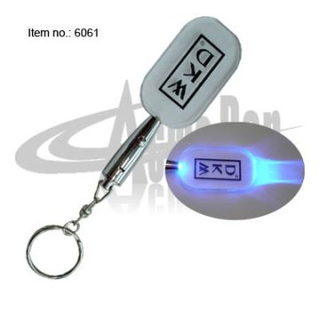 Mini elliptic style LED torch wtih key ring