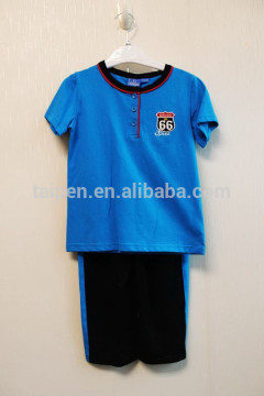 Wholesale Latest Style Boys Summer Set Boys Sport Set Short Sleeve