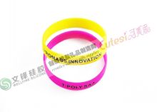 Silicone Gel Products Personalized Silicone Bracelet With Pms Colour Match