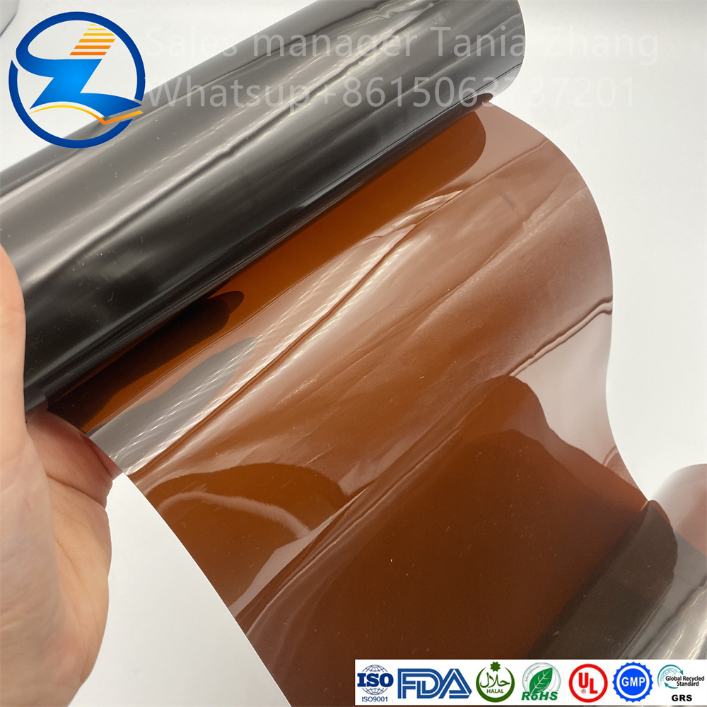 Brown Pvc Film For Pharmaceutical Packaging 1 Jpg