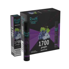 Randm Max 1700 Puff Disponível Vape Banana Ice