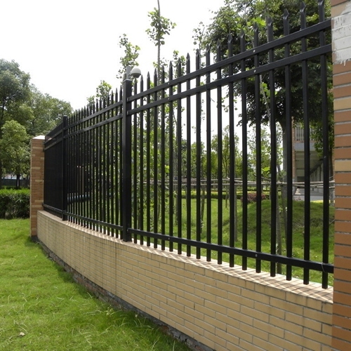 zinc steel fence pvc coated