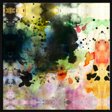 Handpaint Watercolor Abstract Paintings On Canvas