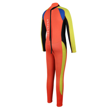 Seaskin Colorful Kids Back Zip Long Sleeve Wetsuits