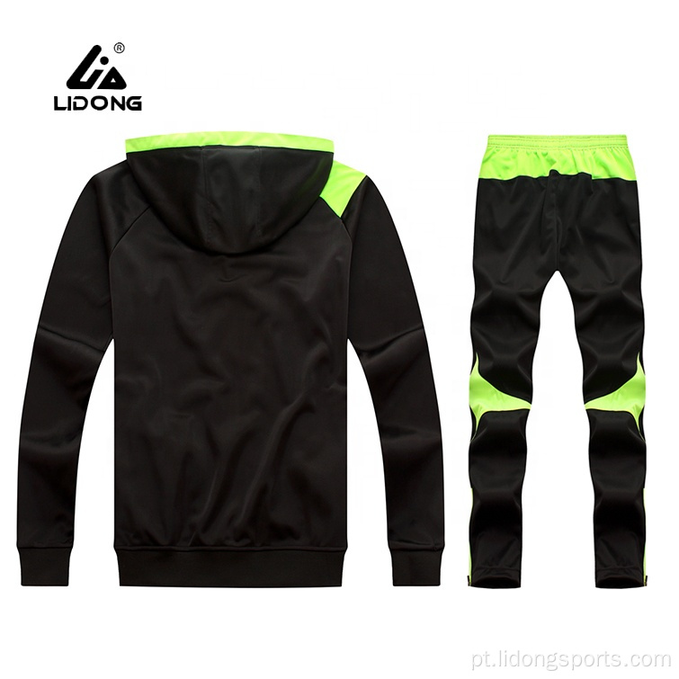 Atacado Men Custom Sportswear Men Hooded Tracksuit