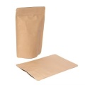 Metallic Finish Kraft Food Bags with Ziplock Closure
