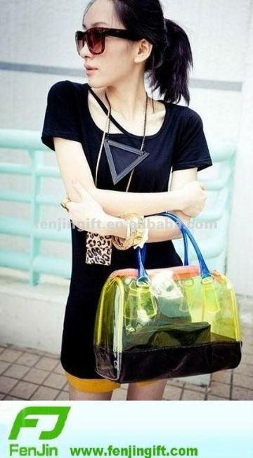 Lady pvc fashion tote bag