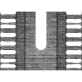 Image de mesure de l'élément quadratique pour la gravure du cadre du plomb