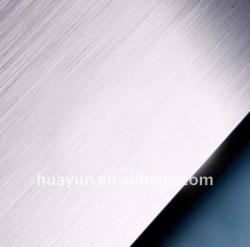 Brushed aluminium sheet