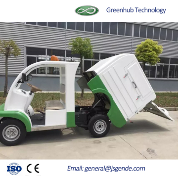Electrical garbage bin mover four-wheel cleaning car