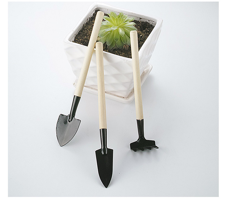 Three-piece Shovel Rake Planting Tools Combination Home Gardening Tool Set Balcony Home-grown Mini Digging Sets Garden Shovel