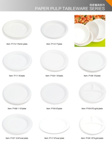 paper pulp tableware