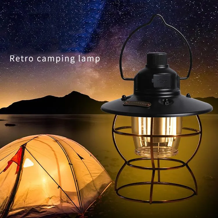 Waterproof LED Camping Lamp with USB Charging for Outdoors
