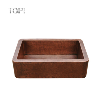 Factory Direct Copper Kitchen Basins and Counter Aprons: Rectangle Sink Collection